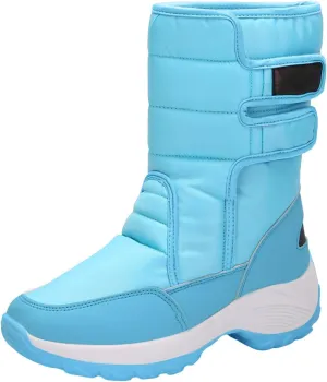 Teen Winter Boots Waterproof Fuzzy Boots Platform Non Slip Boots Comfortable Fur Lined Short Ankle Booties Duck Boots Women
