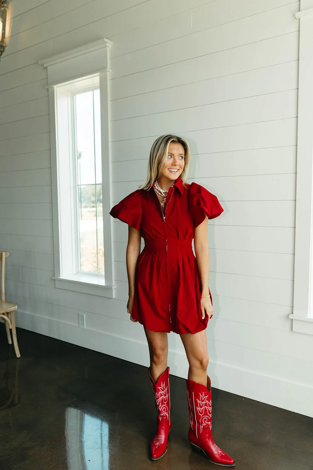 The Reba Cowgirl Boot - Red