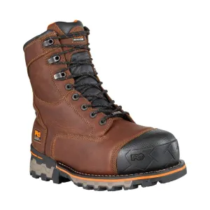Timberland Pro Men's 8 Inch Boondock Insulated Composite Toe Water Proof Work Boots - Brown