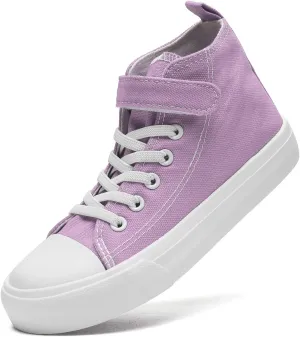 Toddler Shoes for Boys Girls, Kids Canvas Sneakers Classic Adjustable Strap Lace Up Comfortable Lightweight Running Walking Casual Shoes