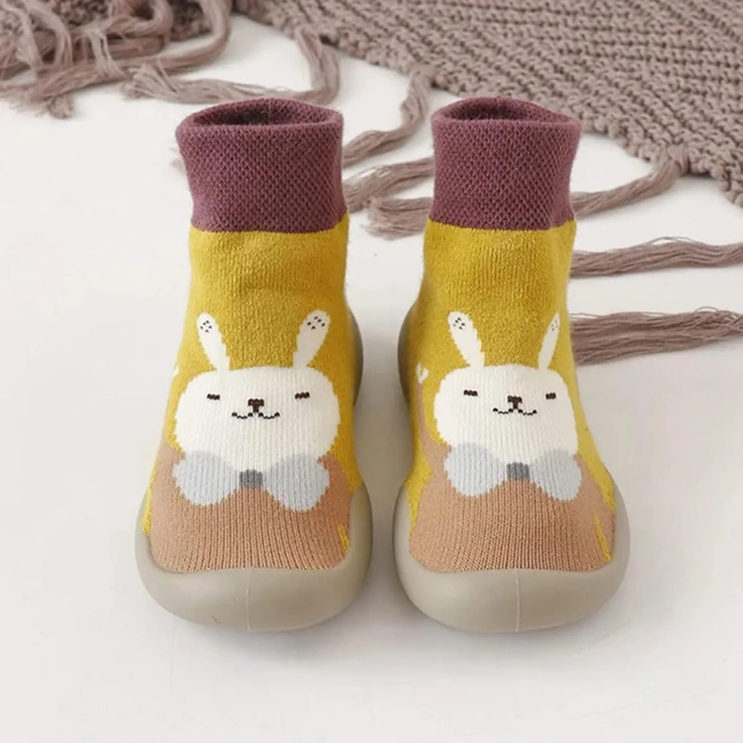 Toddler Sock Shoes,Baby Winter Warm Shoes Cartoon Christmas Deer Shape Shoes Baby Soft Sole Shoes Baby Shoes