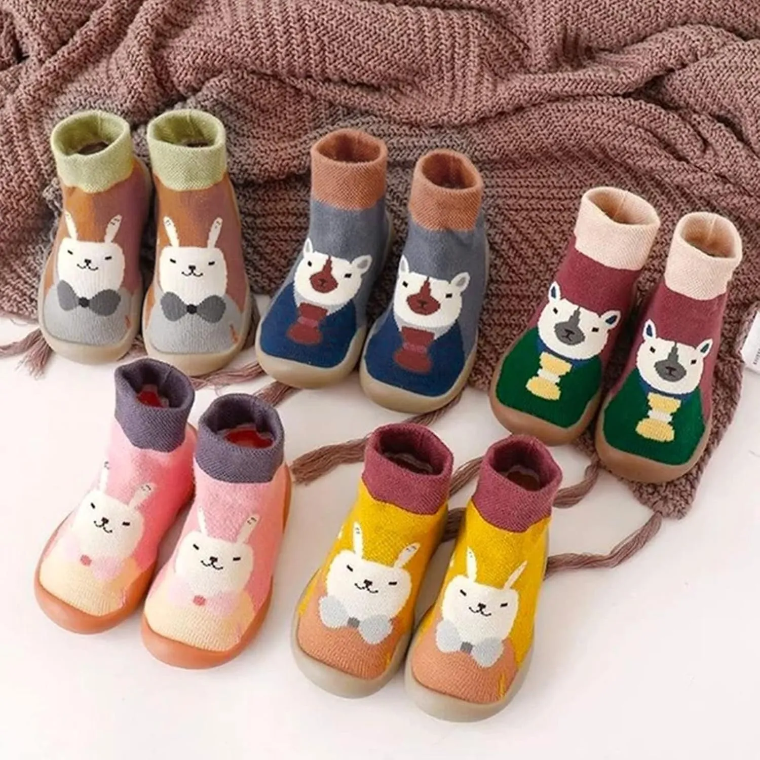 Toddler Sock Shoes,Baby Winter Warm Shoes Cartoon Christmas Deer Shape Shoes Baby Soft Sole Shoes Baby Shoes