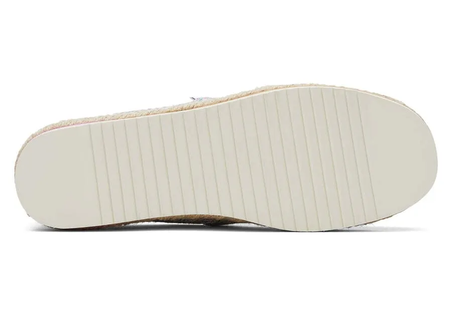TOMS Womens Alpargata Platform Global Woven Rope Espadrille - Natural