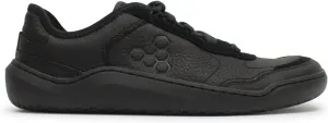 Vivobarefoot Gobi Sneaker Leather Womens Barefoot Shoe | Leather, Lightweight & Puncture Resistant | Wide Fit Grounding Shoes | Obsidian