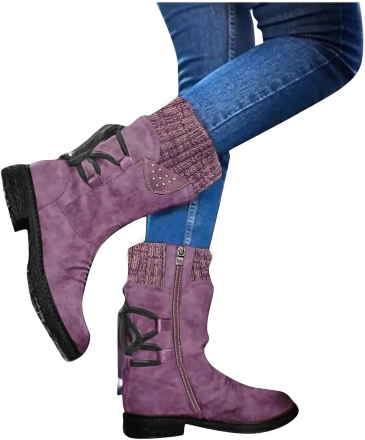 Waterproof Snow Boots for Women Cute Womens Boots Winter Fashion Woman Winter Boots with Fur Women's Snow Boots Anti-Slip Waterproof Botas De Invierno Para Mujer Elegantes