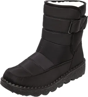 Waterproof Winter Boots Women Wide Snow Boots for Women Cute Ankle Extra Wide Width Women's Winter Boots Outdoor Boots Women 9.5 Botas Para El Frio De Mujer Largas