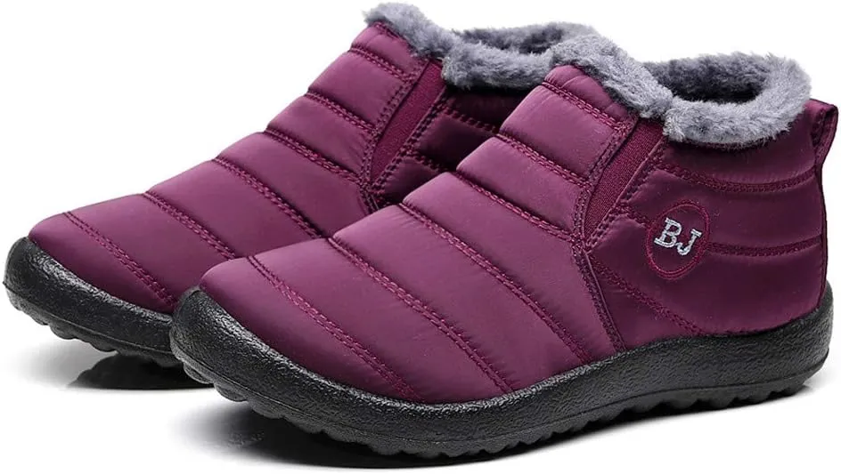Waterproof Winter Boots Women Wide Width Winter Snow Boots for Women Size 12 Fur Lined Mid Calf Winter Boots Women Womens Rubber Boots Waterproof Size 11 Botas Termicas Para Mujer Con Casquillo