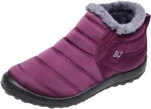 Waterproof Winter Boots Women Wide Width Winter Snow Boots for Women Size 12 Fur Lined Mid Calf Winter Boots Women Womens Rubber Boots Waterproof Size 11 Botas Termicas Para Mujer Con Casquillo