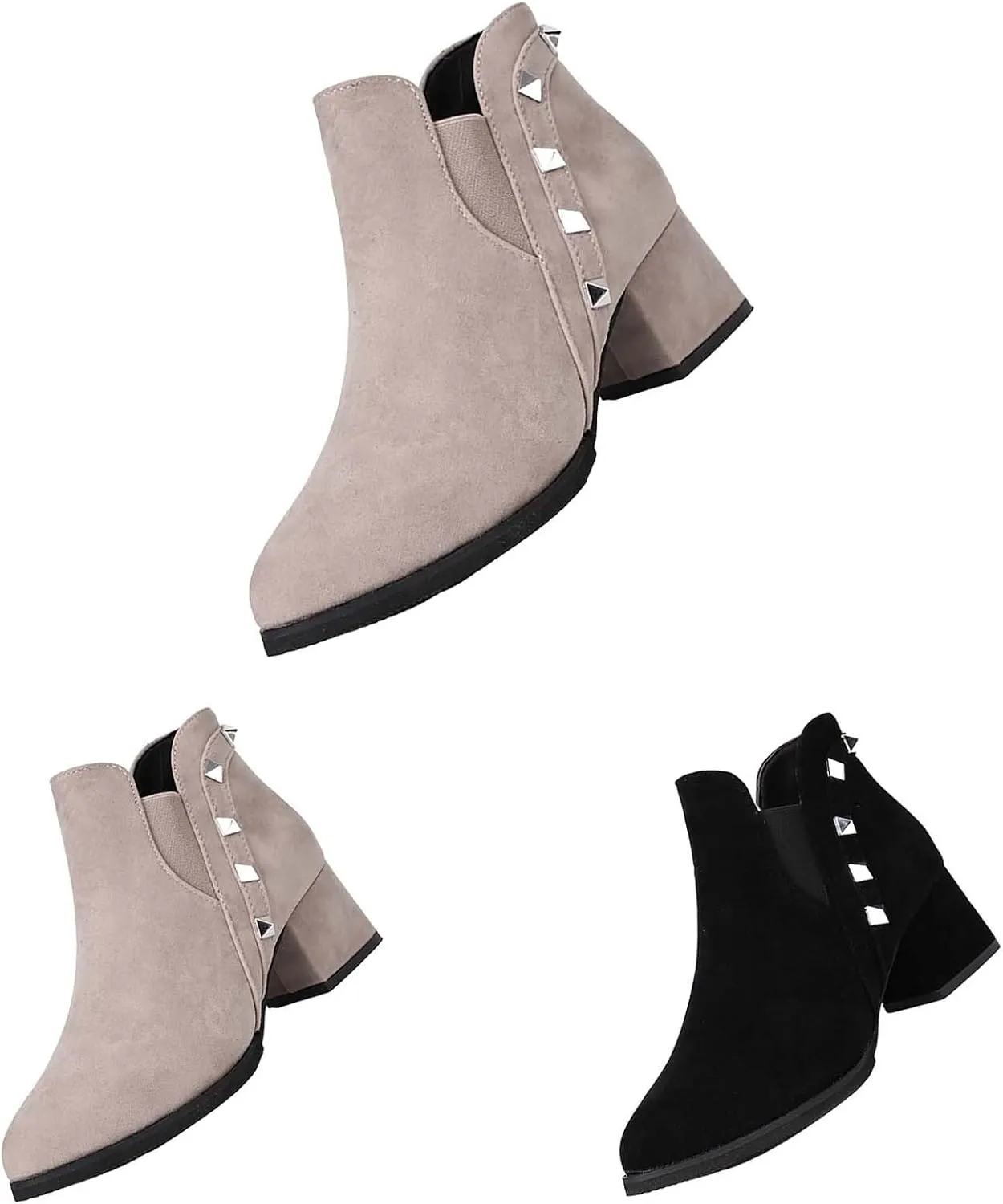 Wedge Ankle Boots Womens Western Booties Pointed Toe Ankle Boots Womens Heel Booties Women'S Ankle Boots & Booties Rhinestone Womens Booties Shoes Extra Wide Width