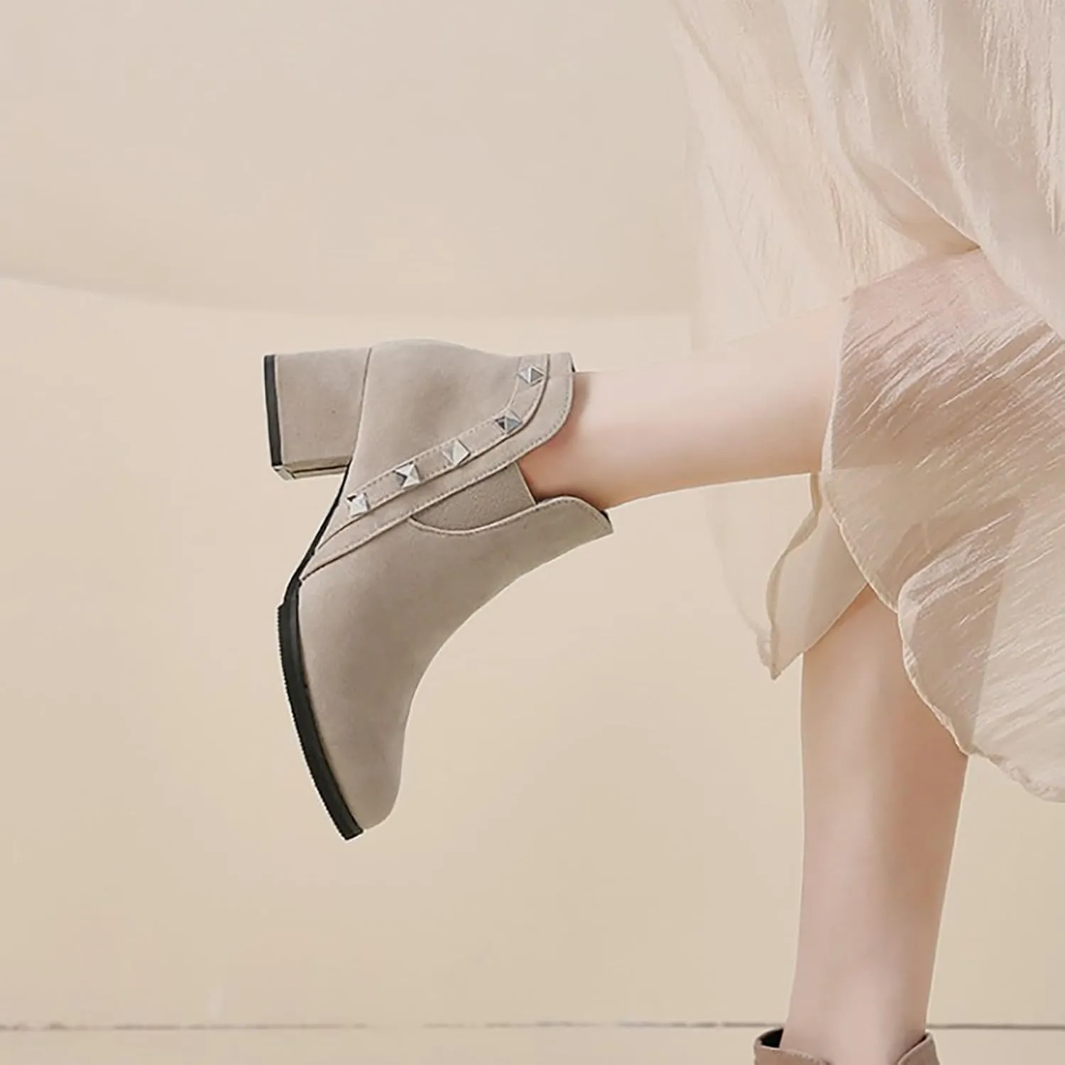 Wedge Ankle Boots Womens Western Booties Pointed Toe Ankle Boots Womens Heel Booties Women'S Ankle Boots & Booties Rhinestone Womens Booties Shoes Extra Wide Width