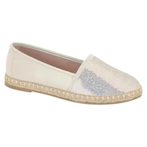 White Sequin Espadrilles
