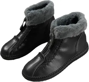 Winter Boots for Women Knee High Cowgirl Women Waterproof Hiking Winter Snow Boots Long Black Women's Boots Winter Slip on Womens Non Slip Ankle Snow Boots Botas Para Nieve Mujer 6.5