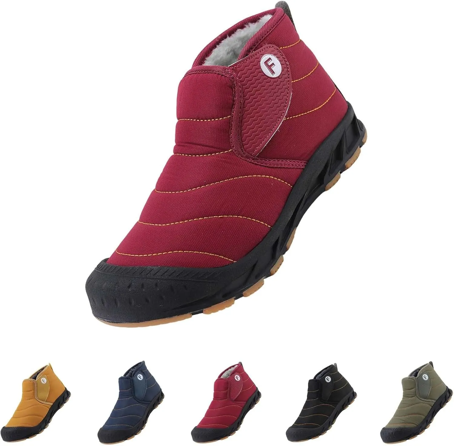 Winter Boots for Women Non Slip Black Snow Boots Women Platform Winter Booties Womens Winter Boots Winter Knee High Boots for Women Waterproof Snow Non Slip