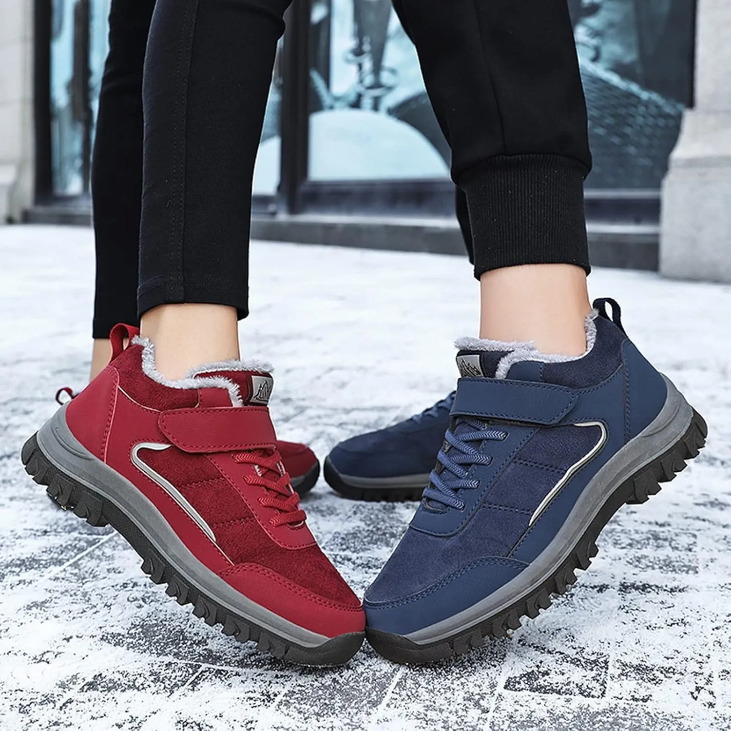 Winter Boots for Women Wide Width Non Slip Winter Boots for Women Waterproof Women Waterproof Winter Boots Tall Snow Boots for Women Botas De Invierno Para Mujer Negros De Piel