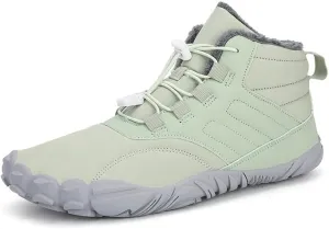 Winter Footwear Barefoot Boots Womens Warm Snow Boot Slip on Barefoot Boots Men Wide Waterproof Hiking Boots Men's Outdoor Hiking Walking Shoes