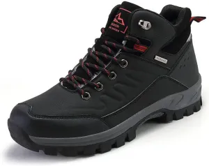 Winter Snow Boots Warm Plush Men's Boots Outdoor Hiking Boots Waterproof Men's Ankle Boots Walking Boots