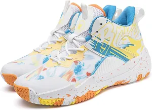 Women Men Basketball Shoes Fashion Running Sneakers Colorful Painting High Rebound Non-Slip Sport Shoes