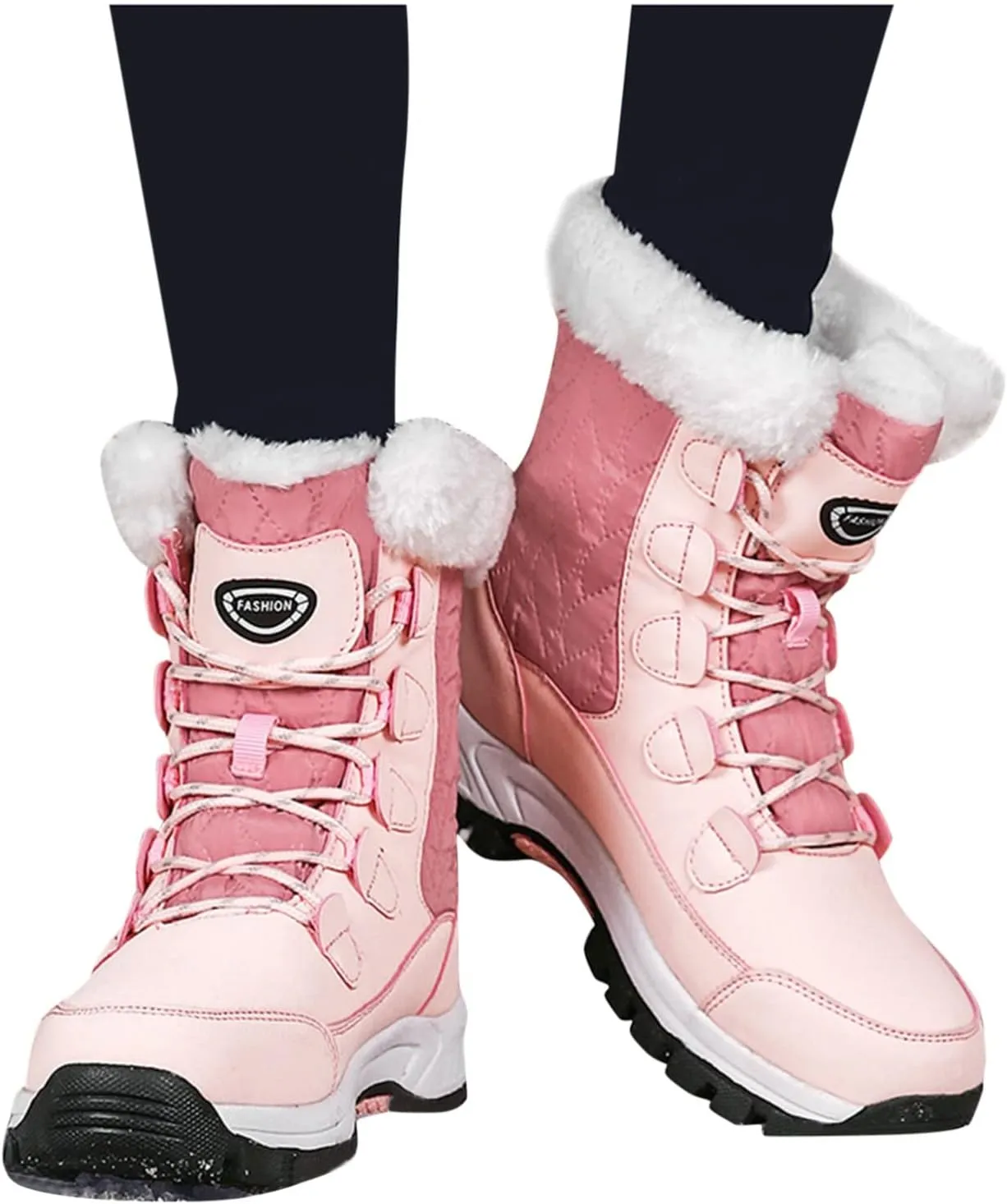 Women Snow Ankle Boots Waterproof Leather Winter Snow Boots Women Size 10 Women's Boots Winter Wide Snowboard Boots Women Botas Para Invierno Mujeres