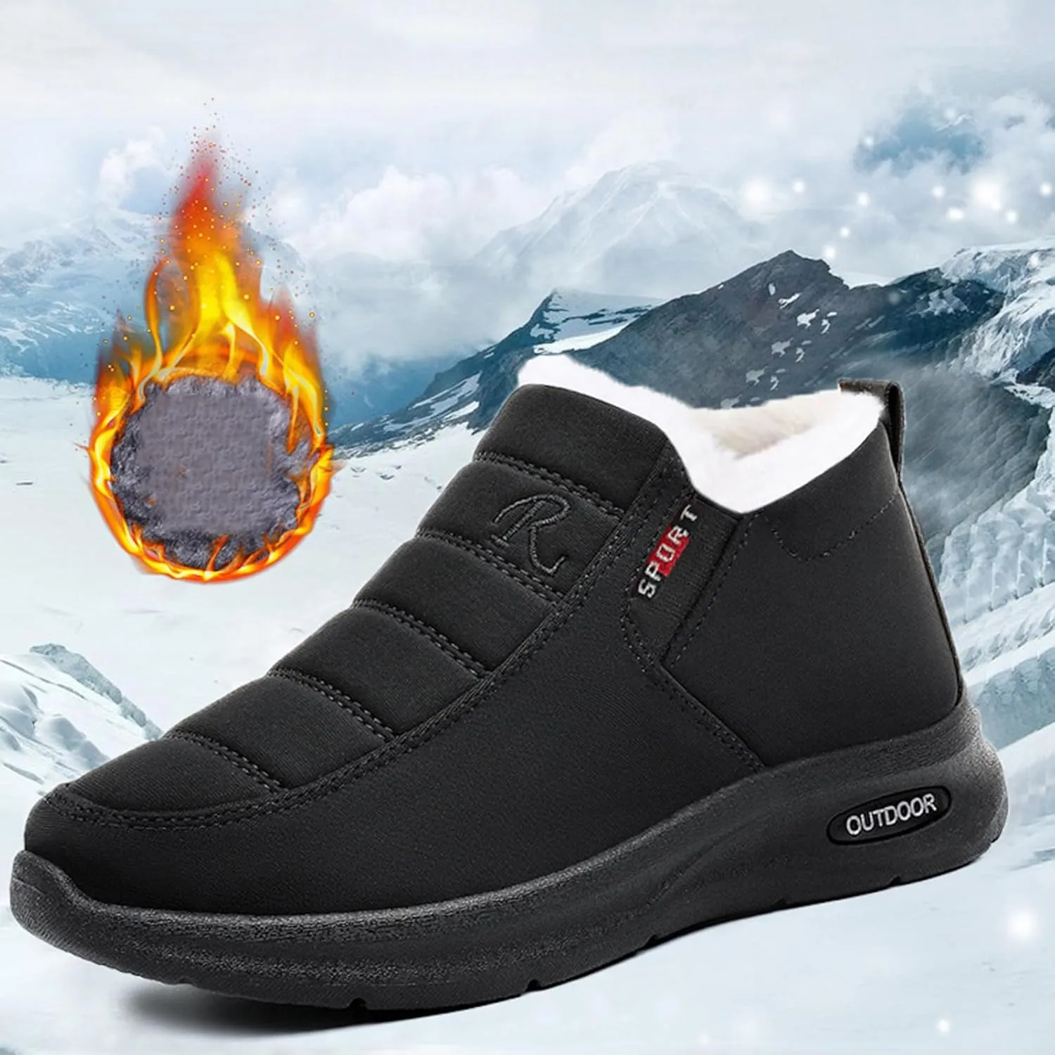 Women Snow Boots Waterproof Hiking Boots Platform Lace to Toe Boots Athletic Trekking Snow Boots Snow Boots for Teens