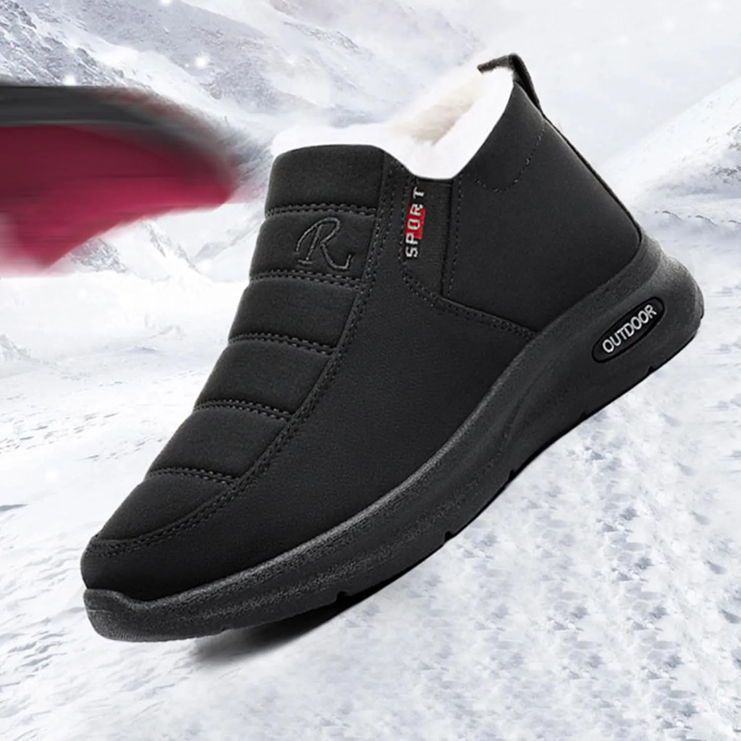 Women Snow Boots Waterproof Hiking Boots Platform Lace to Toe Boots Athletic Trekking Snow Boots Snow Boots for Teens