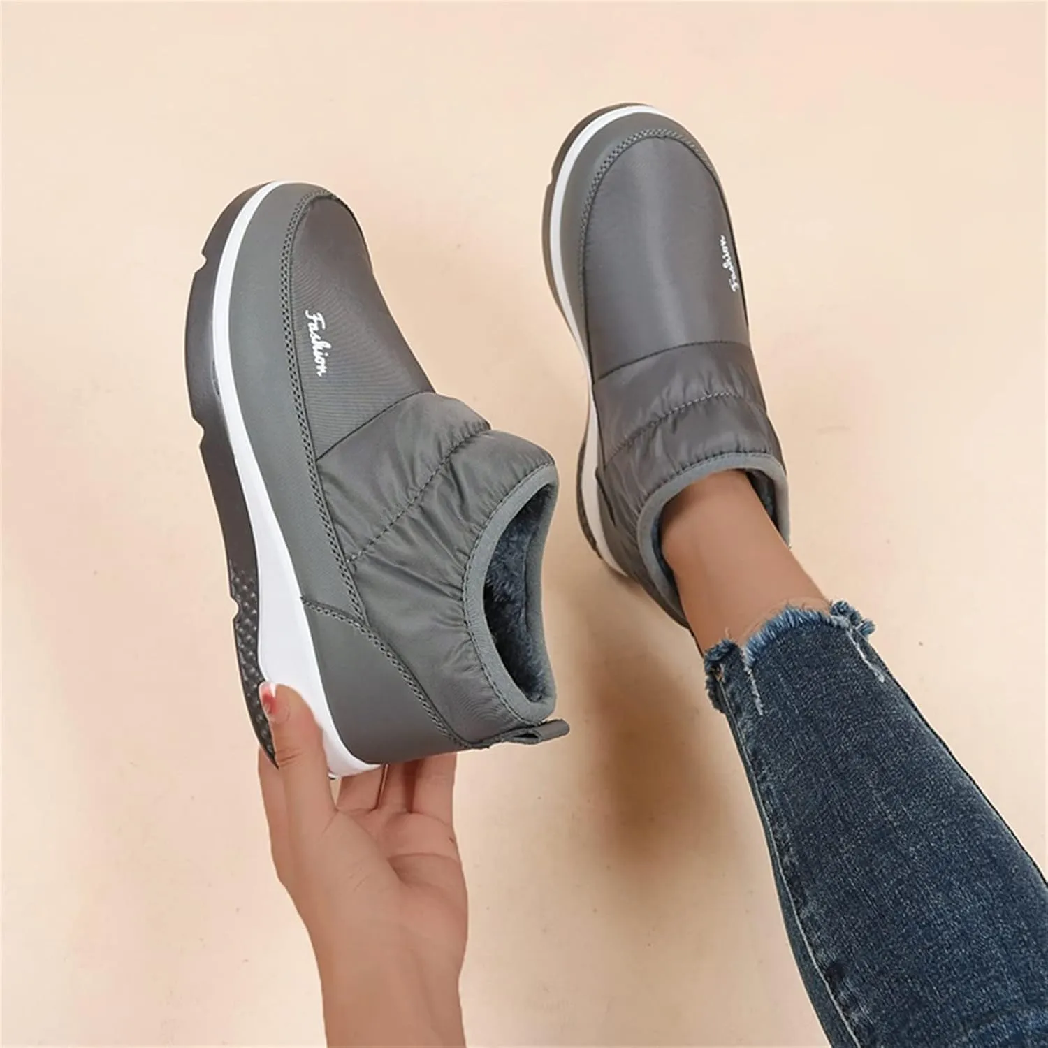 Women Snow Boots Winter Shoes Non Slip Winter Boots Woman Warm Winter Waterproof Boots Women Arch Support Womens Waterproof Snow Walking Boots Botas TRmicas Para Mujer Sport
