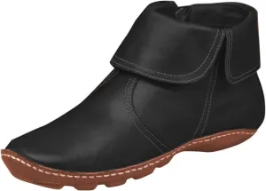 Womens Ankle Boots Flat Heel Round Toe Booties Fashion Side Zip Vintage Boots Low Heel Arch Support Booties