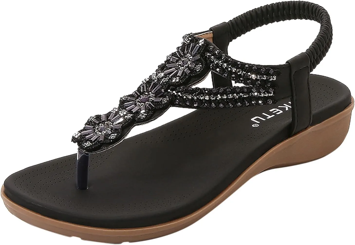 Women's Arch Support Sandals Shoes for Women Extra Wide Orthopedic Elegant Sandals for Women Dressy Comfortable Best Flip Flops for Walking Womens Flat Sandals Cute Wedge Sandals for Women