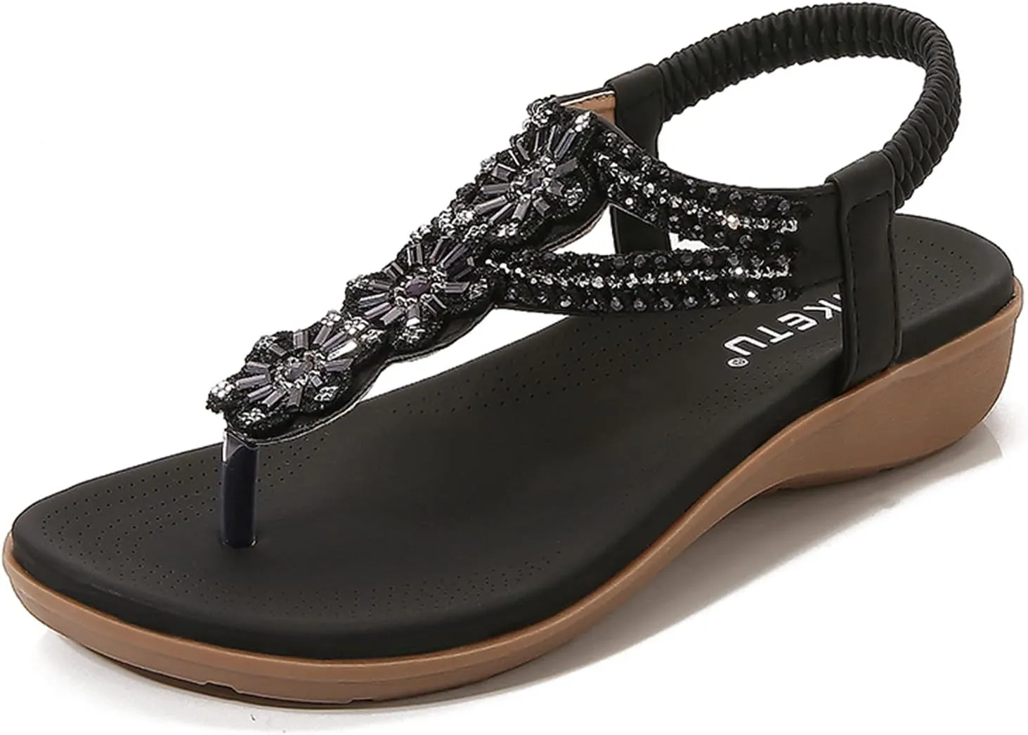 Women's Arch Support Sandals Shoes for Women Extra Wide Orthopedic Elegant Sandals for Women Dressy Comfortable Best Flip Flops for Walking Womens Flat Sandals Cute Wedge Sandals for Women