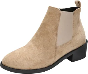 Womens Booties Low Heel Square Toe Ankle Boots Cowboy Boots for Women Mid Calf Womens Taupe Boots Womens Wide Width Booties and Ankle Boots Womens Wide Width Ankle Booties
