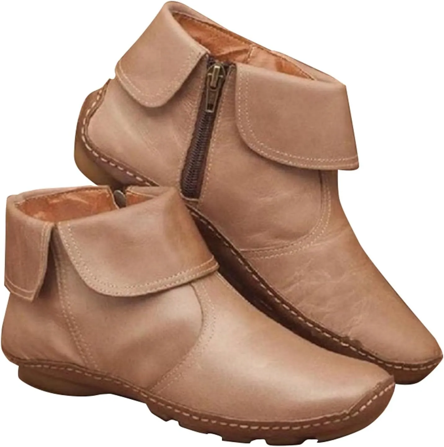 Womens Boots Ankle Brown Boots Women No Heel Cowboy Boots for Women Arch Support Dress for Women Womens Ankle Boots Winter Women Ankle Boots Black