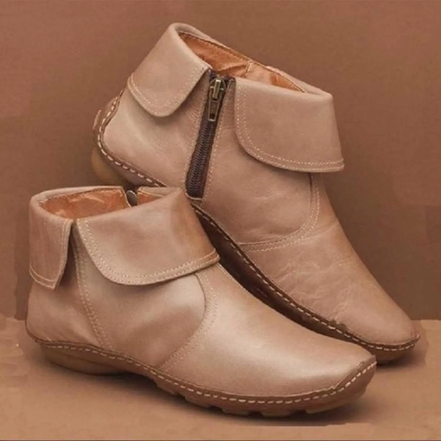 Womens Boots Ankle Brown Boots Women No Heel Cowboy Boots for Women Arch Support Dress for Women Womens Ankle Boots Winter Women Ankle Boots Black