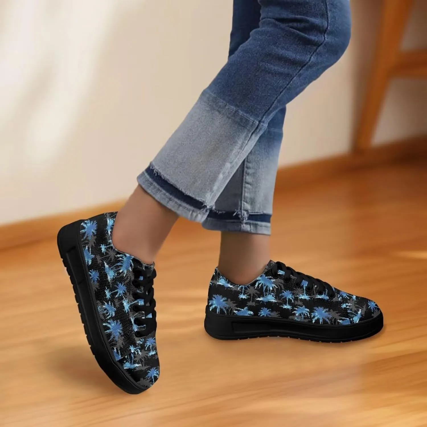 Women's Casual Canvas Sneakers Comfortable Low Top Walking Shoes Classic Lightweight Tennis Shoes Fashion Sneakers