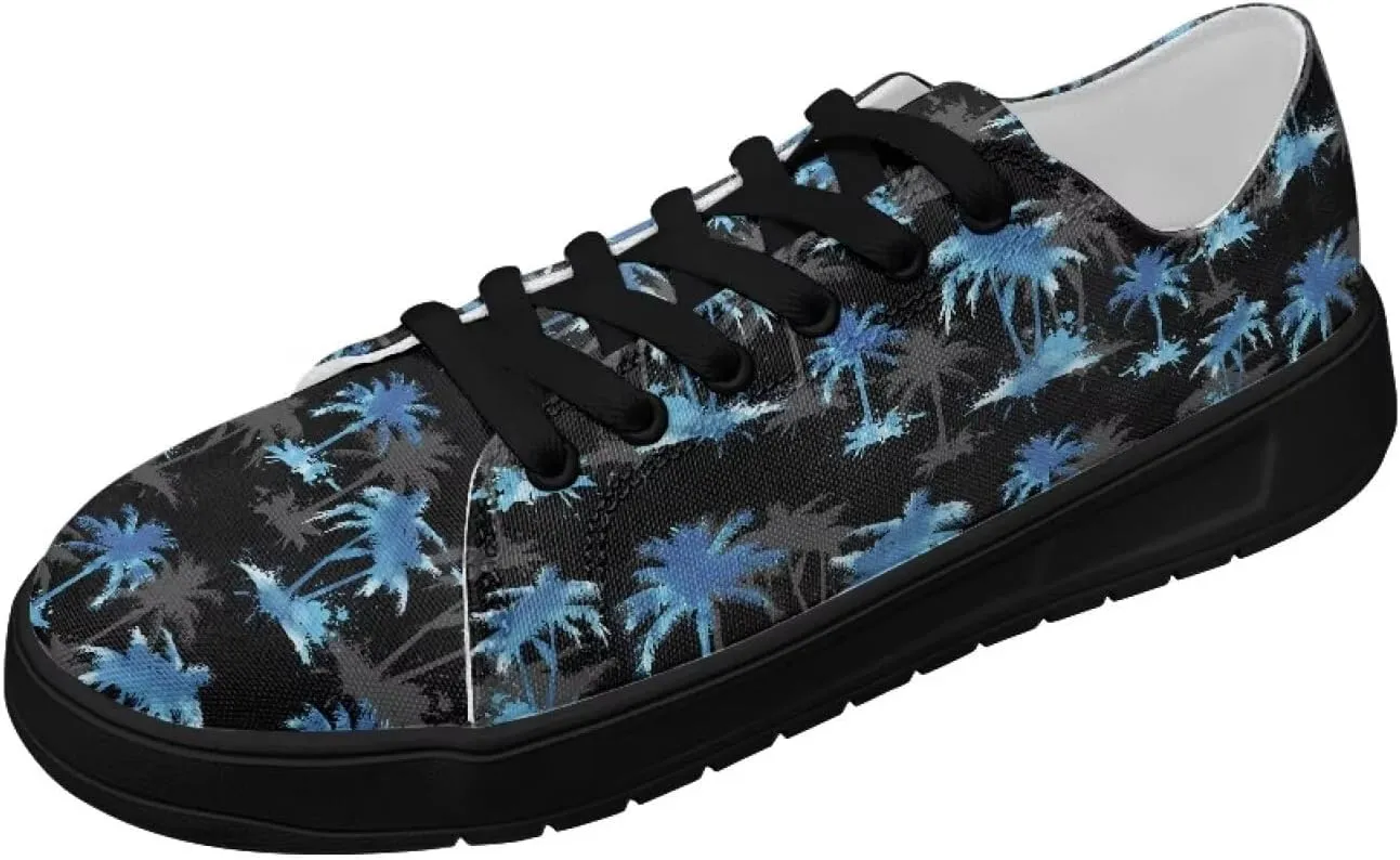 Women's Casual Canvas Sneakers Comfortable Low Top Walking Shoes Classic Lightweight Tennis Shoes Fashion Sneakers