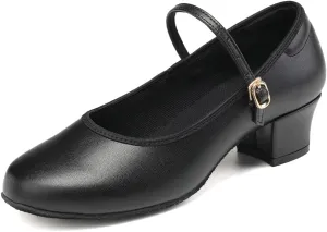 Women's Character Dance Shoes Ballroom Latin Salsa Dancing Heels Wedding Pumps