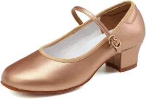 Women's Character Dance Shoes Ballroom Latin Salsa Dancing Heels Wedding Pumps