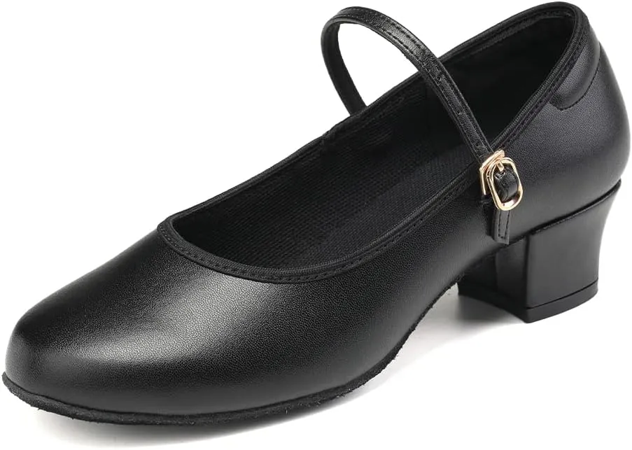 Women's Character Dance Shoes Ballroom Latin Salsa Dancing Heels Wedding Pumps