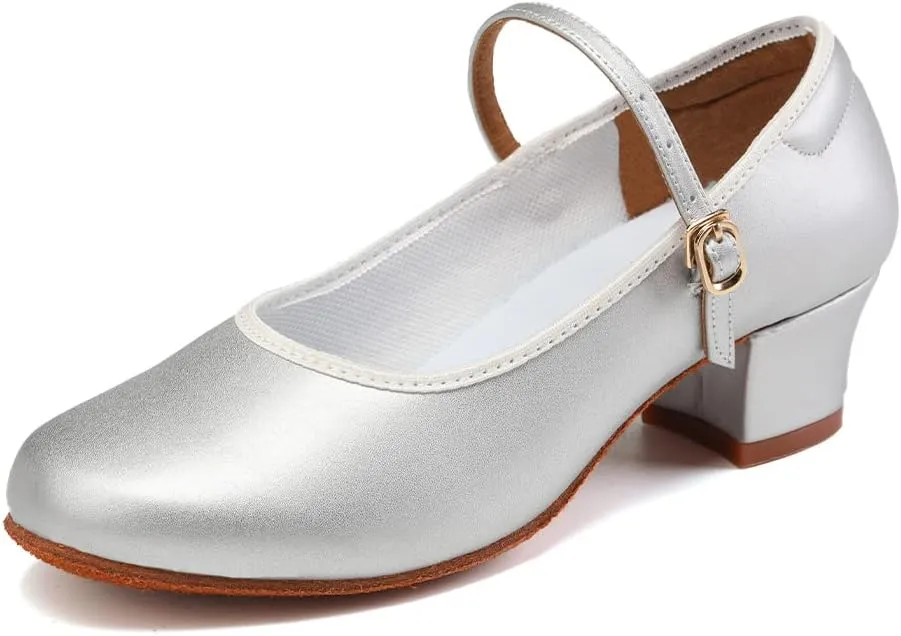 Women's Character Dance Shoes Ballroom Latin Salsa Dancing Heels Wedding Pumps