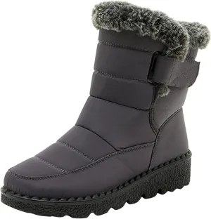 Women's Snow Boots Size 11 Wide 2023 Winter Womens Mid Tall Boots Women Platform Lace Up Winter Faux Fur Short Snow Boots Outdoor Boots Women Brown Womens Hiking Boots Waterproof Cute Daily Deals