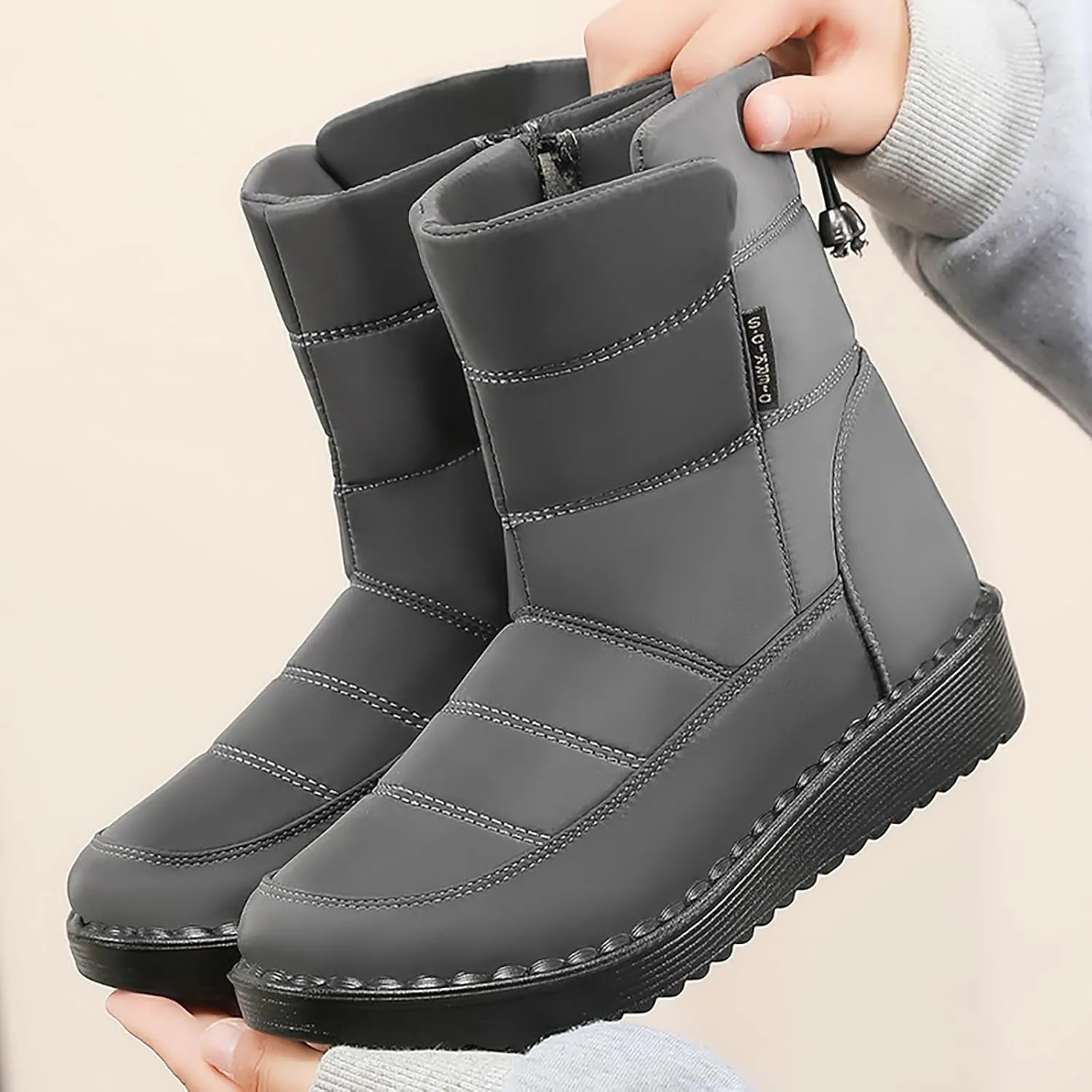 Women's Snow Boots Size 9 Women Snow Boots Size 10.5 Botas Para Mujer De Invierno Fuzzy Boots Y2K Womens Winter Duck Boots Waterproof Deals Cheap