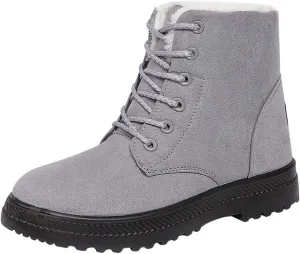 Womens Snow Boots Size Heel Women's Boots Breathable Fashion Round Head Chunky Heel Women's on Snow Boots for Women