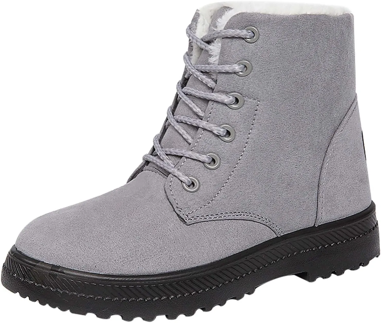 Womens Snow Boots Size Heel Women's Boots Breathable Fashion Round Head Chunky Heel Women's on Snow Boots for Women