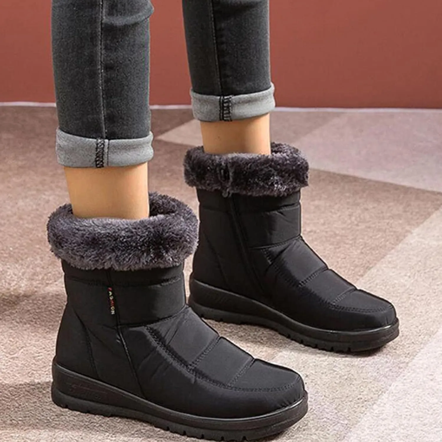 Women's Snow Boots Waterproof Insulated Winter Boots for Women Waterproof Snow Size 10 Womens Wide Snow Boots Wide Width Women Waterproof Boots Wide Calf Snow Boots Wide Calf Women