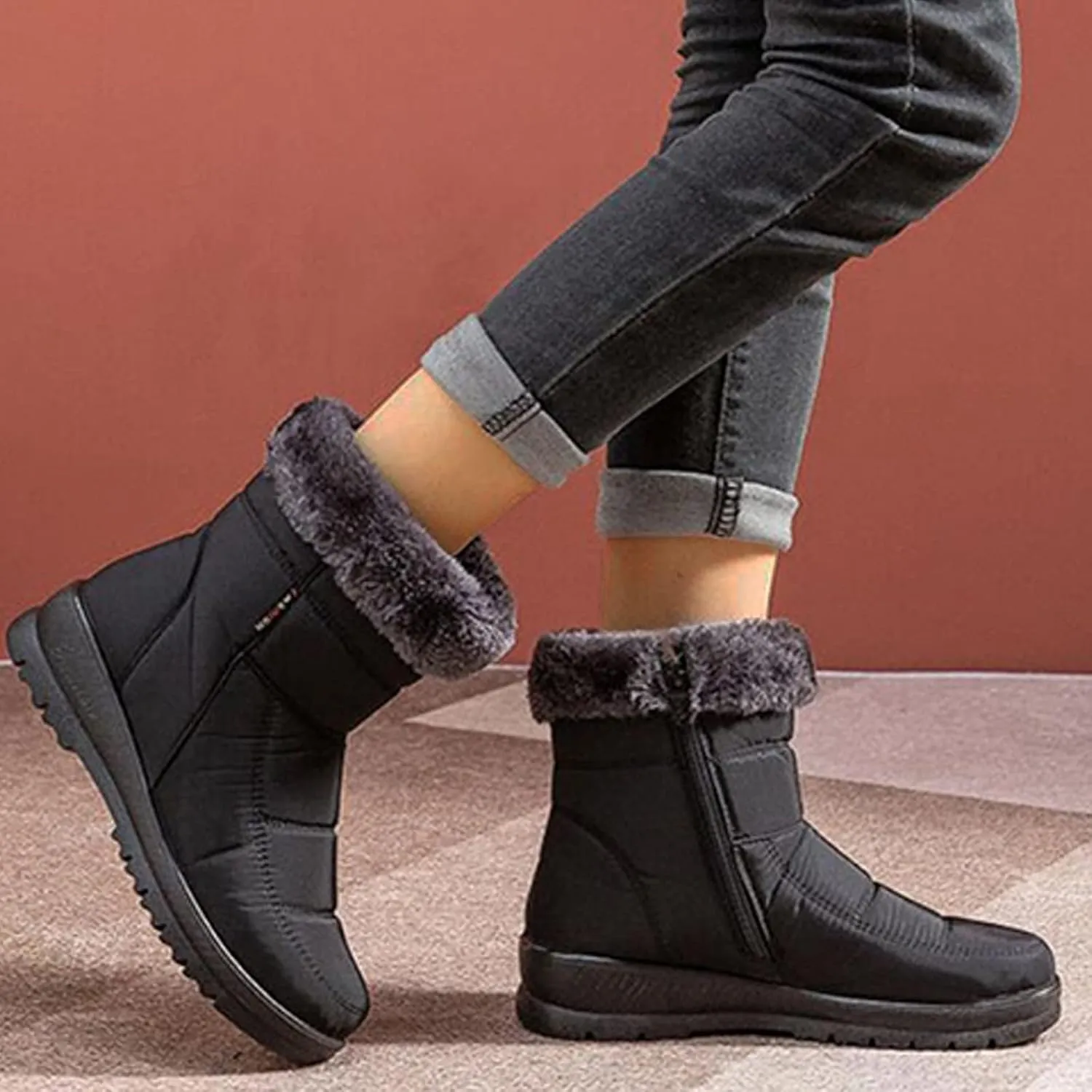 Women's Snow Boots Waterproof Insulated Winter Boots for Women Waterproof Snow Size 10 Womens Wide Snow Boots Wide Width Women Waterproof Boots Wide Calf Snow Boots Wide Calf Women