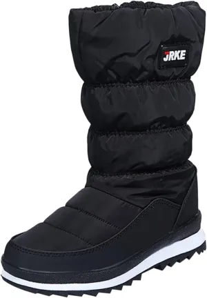Women's Snow Boots Waterproof Mid Calf Anti-slip Winter Boots Classic Warm Fur Booties Winter Warm Outdoor Ankle Boots Thickening Winter Shoes Walking Hiking Booties