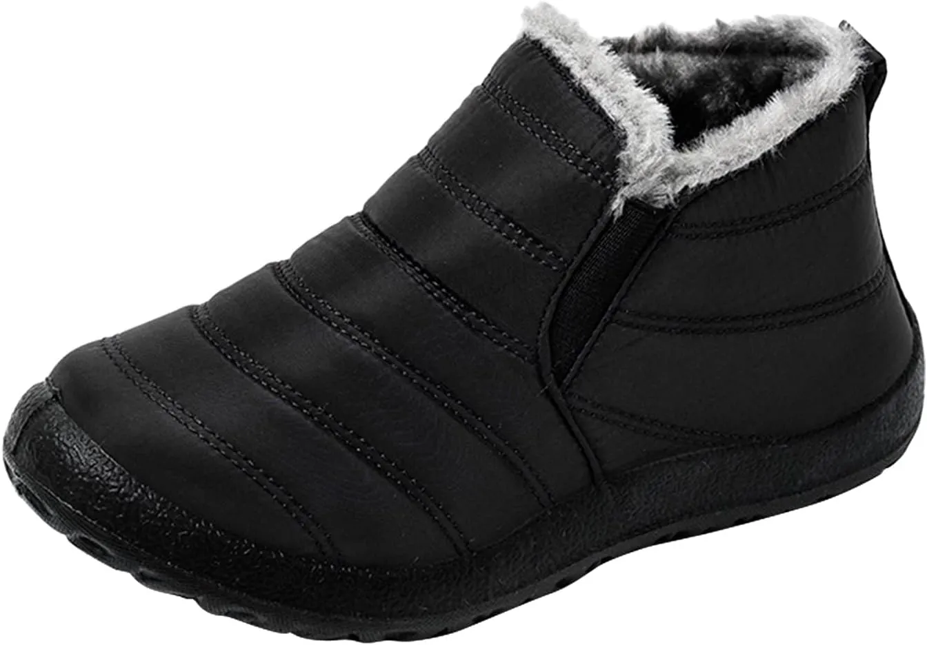 Womens Snow Boots Waterproof Wide Calf Winter Snow Boots for Women Fur Lined Warm Ankle Booties Fur Lined Winter Boots for Women Zapatos De Nieve Para Mujer Snow Boots Wide Calf