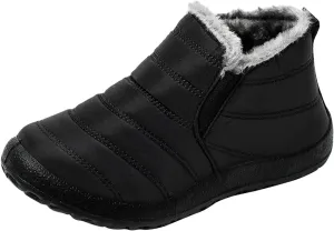 Womens Snow Boots Waterproof Wide Calf Winter Snow Boots for Women Fur Lined Warm Ankle Booties Fur Lined Winter Boots for Women Zapatos De Nieve Para Mujer Snow Boots Wide Calf