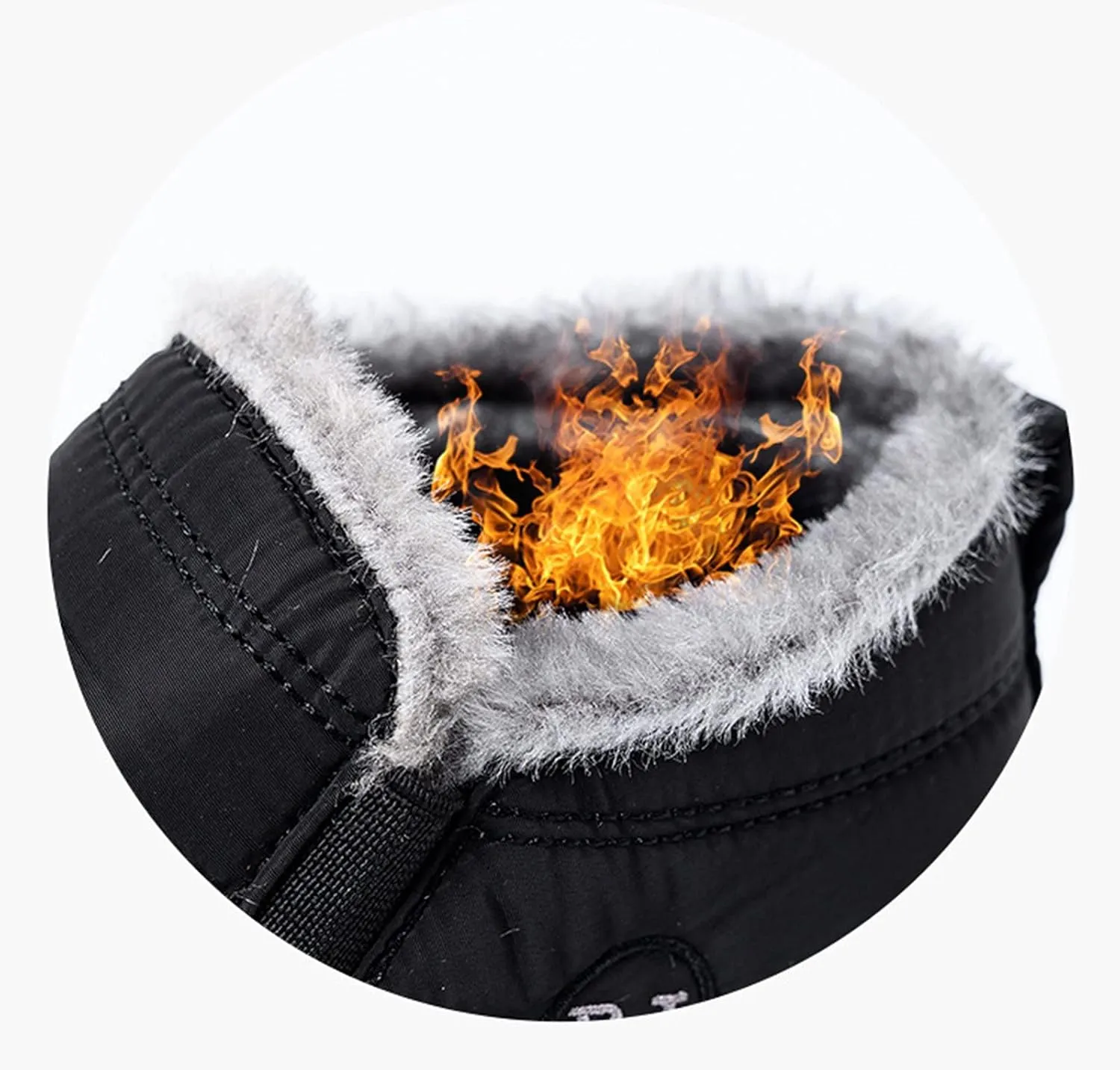 Womens Snow Boots Waterproof Wide Calf Winter Snow Boots for Women Fur Lined Warm Ankle Booties Fur Lined Winter Boots for Women Zapatos De Nieve Para Mujer Snow Boots Wide Calf