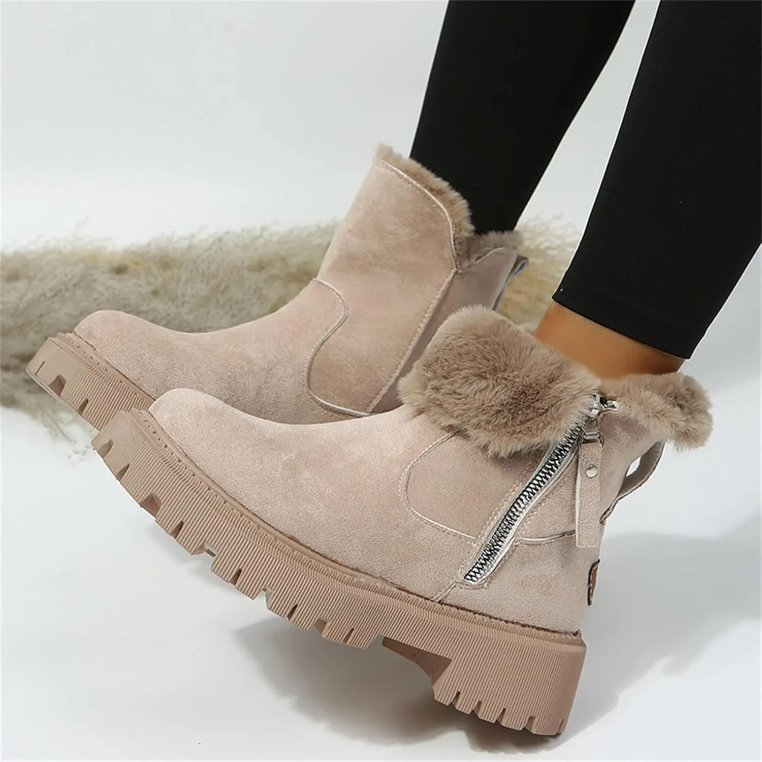 Womens Snow Boots Waterproof Wide Cute Snow Boots Womens and Waterproof Womens Snow Shoes Waterproof Insulated Women's Insulated Winter Boots Size 7.5 Botas De Nieve De Invierno Para Mujer