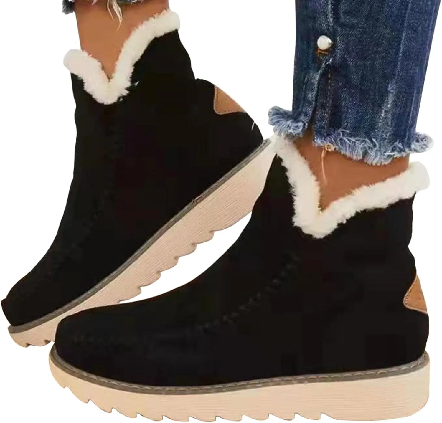 Womens Snow Boots Waterproof Wide Winter Long Boots for Women Waterproof Snow Insulated Women Winter Boots Non Slip Woman Waterproof Snow Boots Botas Para Motocicleta Mujer