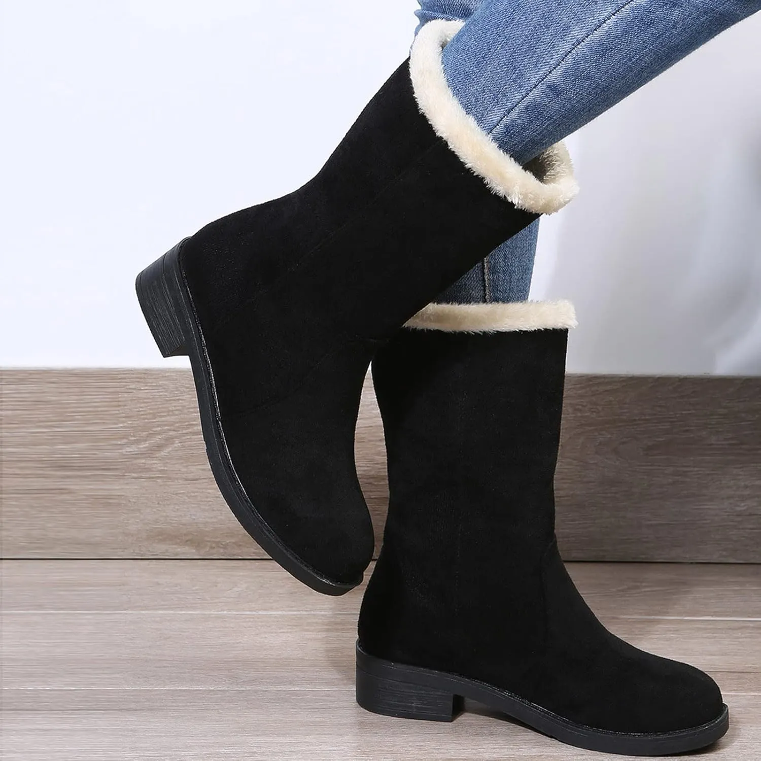 Women's Snow Boots Waterproof Winter Boots Lightweight Warm Snow Boots Women Women's Winter Boots Size 9 Wide Width Warm Winter Boots for Women Indoors Botas De Frio Para Mujer Largas